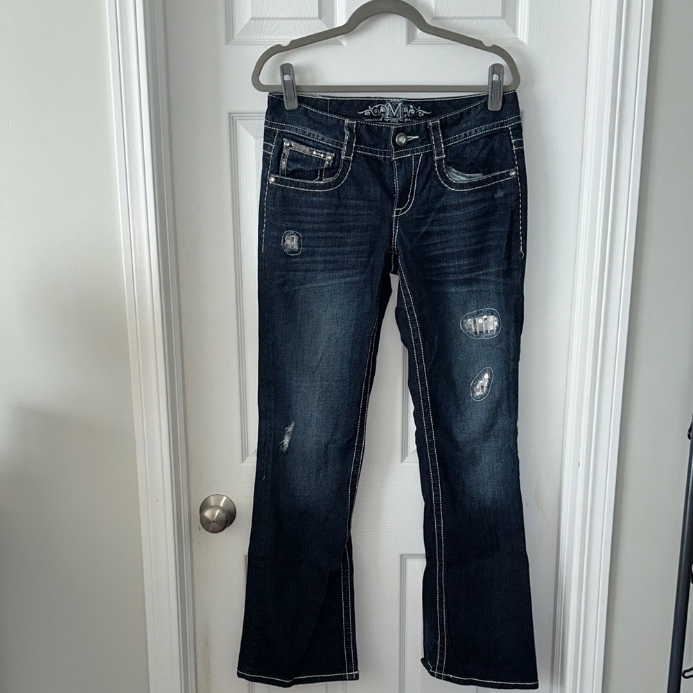 Maurices Dark Blue Boot Cut Jeans